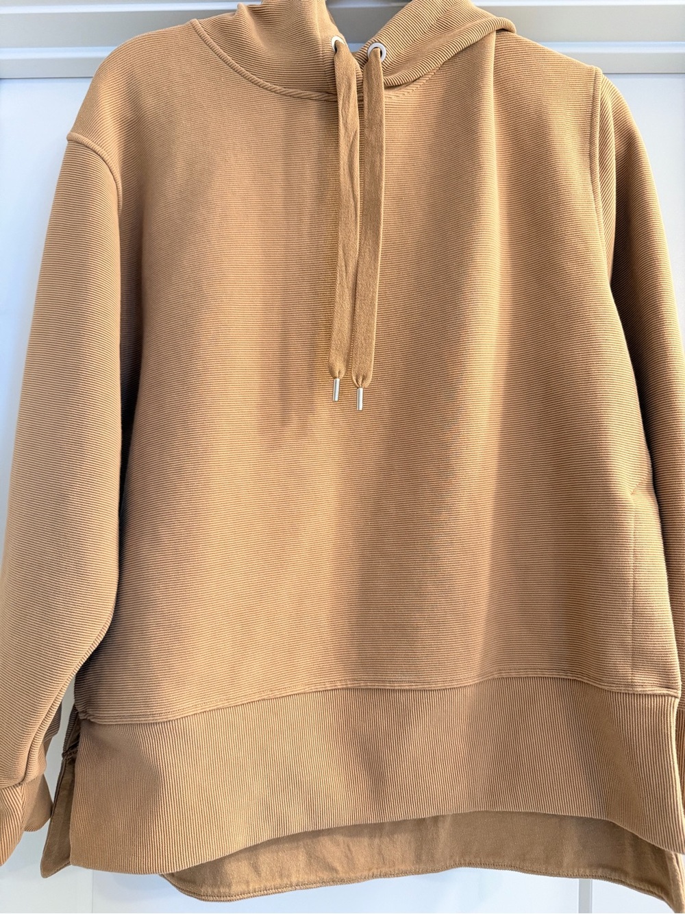 CALIA by Carrie Underwood Women's Hooded Pullover Sweatshirt in Tan